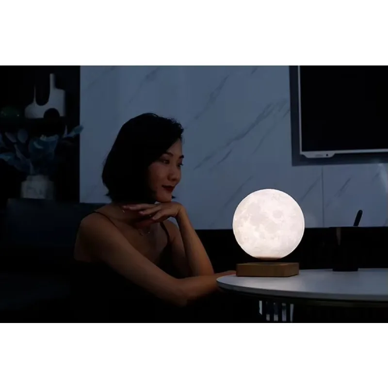 3D imprimiu a lâmpada magnética da lua da levitação, Knick-Kick flutuante com tecnologia da levitação magnética