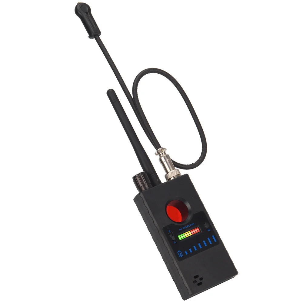 Dual Antenna Anti Spy Hidden Camera Detector Wireless RF Signal Detect GSM Audio Bug Finder GPS Magnet Tracker Scanner 1MHz-8GHz
