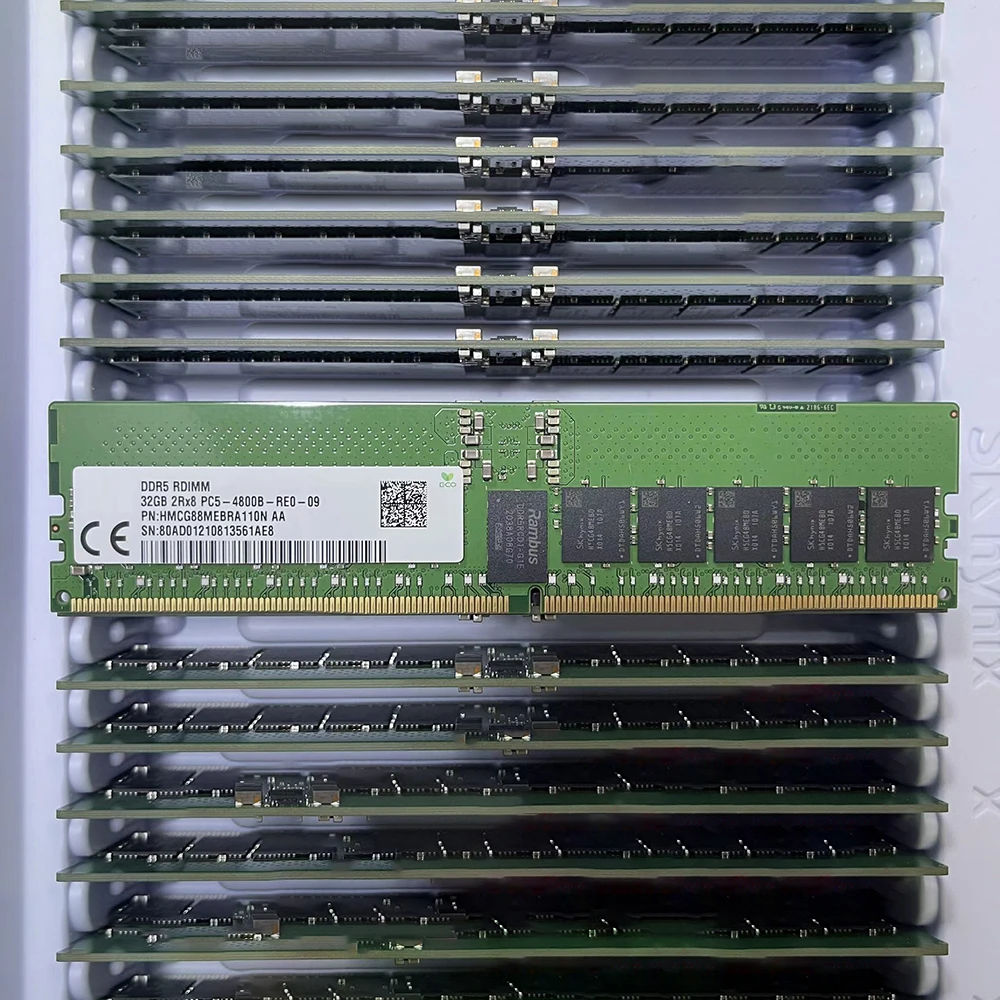 1 PCS HMCG88MEBRA110N AA 32G DDR5 2RX8 PC5-4800 UDIMM For SKhynix RAM