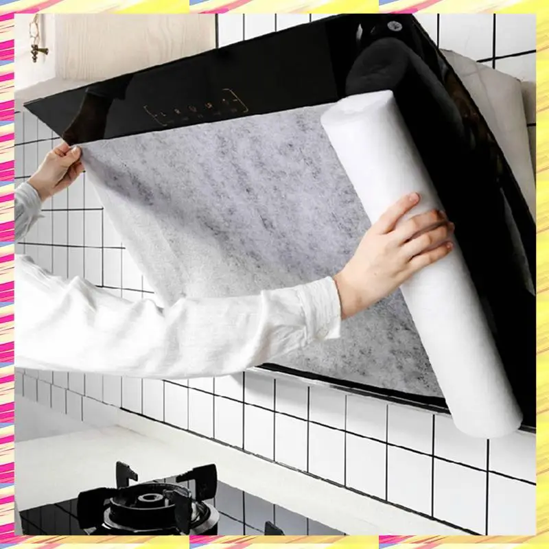 

ABJJ Kitchen Range Hood Oil Absorbing Paper Segmented Range Hood Oil Filter High Temperature Oil Fume Absorbent Paper