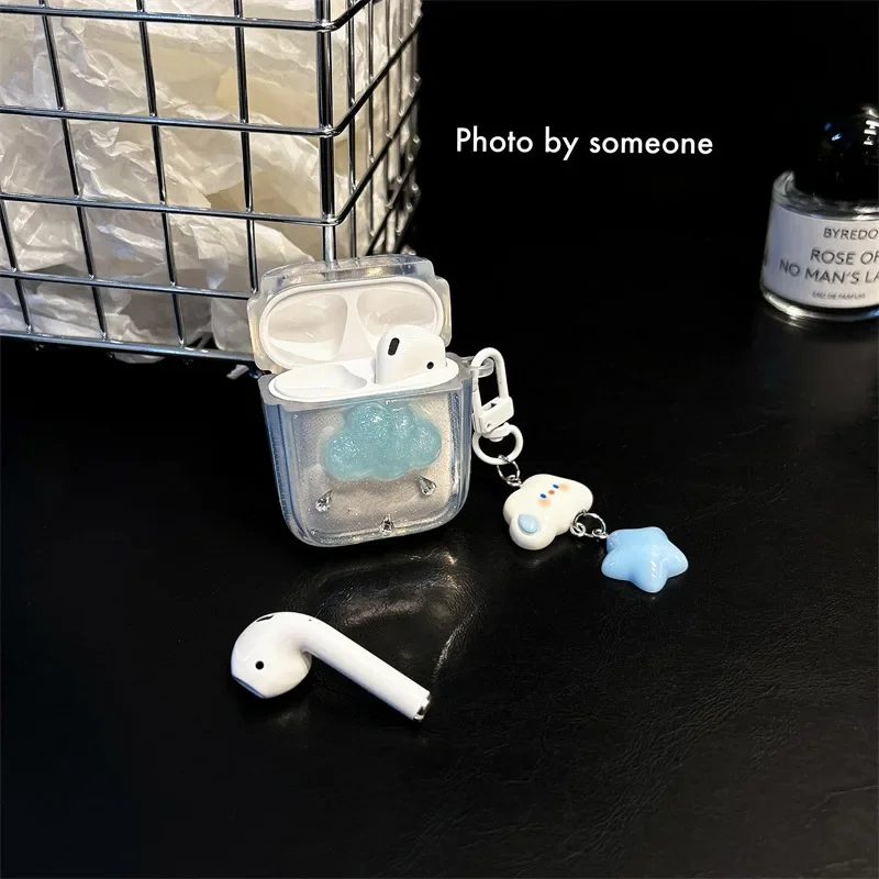 جراب سحاب ثلاثي الأبعاد لامع لسماعات AirPods ، سماعات أذن بلوتوث ، صندوق شحن ، جراب سماعة واقية ، غطاء لـ Airpod Pro 1 ، 2 ، 3