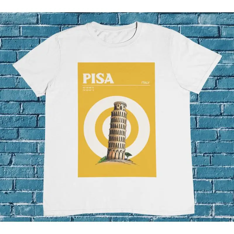 

Футболка Pisa Tower Италия 100, хлопок премиум-класса