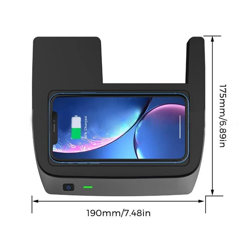 A11F-For 2016 2017 2018 2019 2020 2021 Honda 10Th Generation Civic Car Charger Wireless Car Charging Pad With USB Port Car Parts