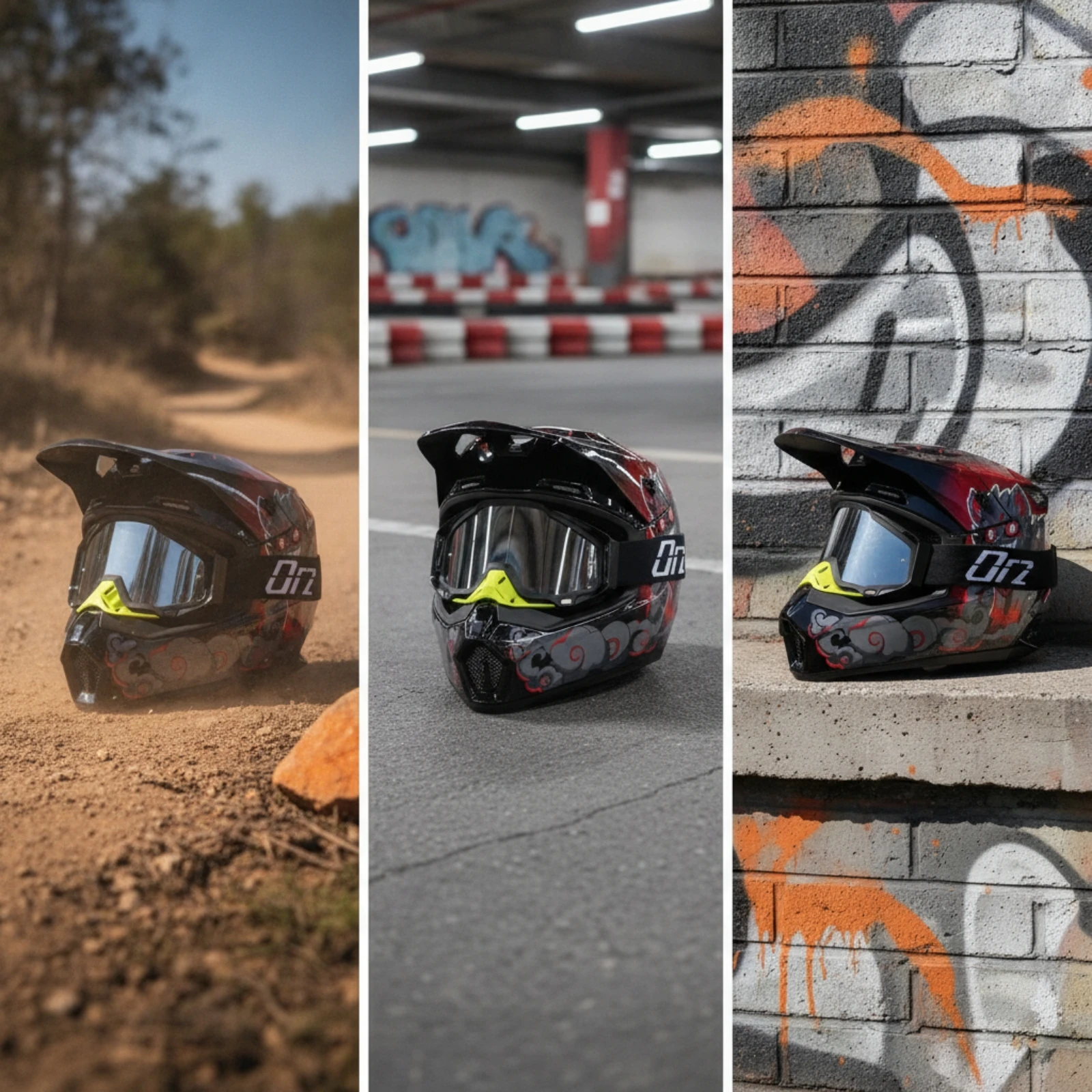 Motocross Helmet Long-Lasting Downhill Helmet Comfortable Lightweight for Riders, Karting