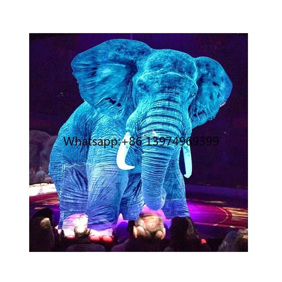 Holoflex 3D Holographic Projection Screen for Live Show High-Tech Interactive Display System Portable Fireproof