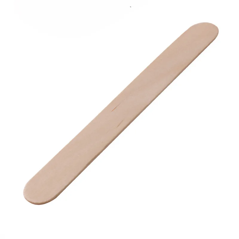 Bâton d\'épilation en bois pour enlever les poils, spatule de poulet, outil de beauté du corps, applicateur de visage et de sourcils, 100 pièces