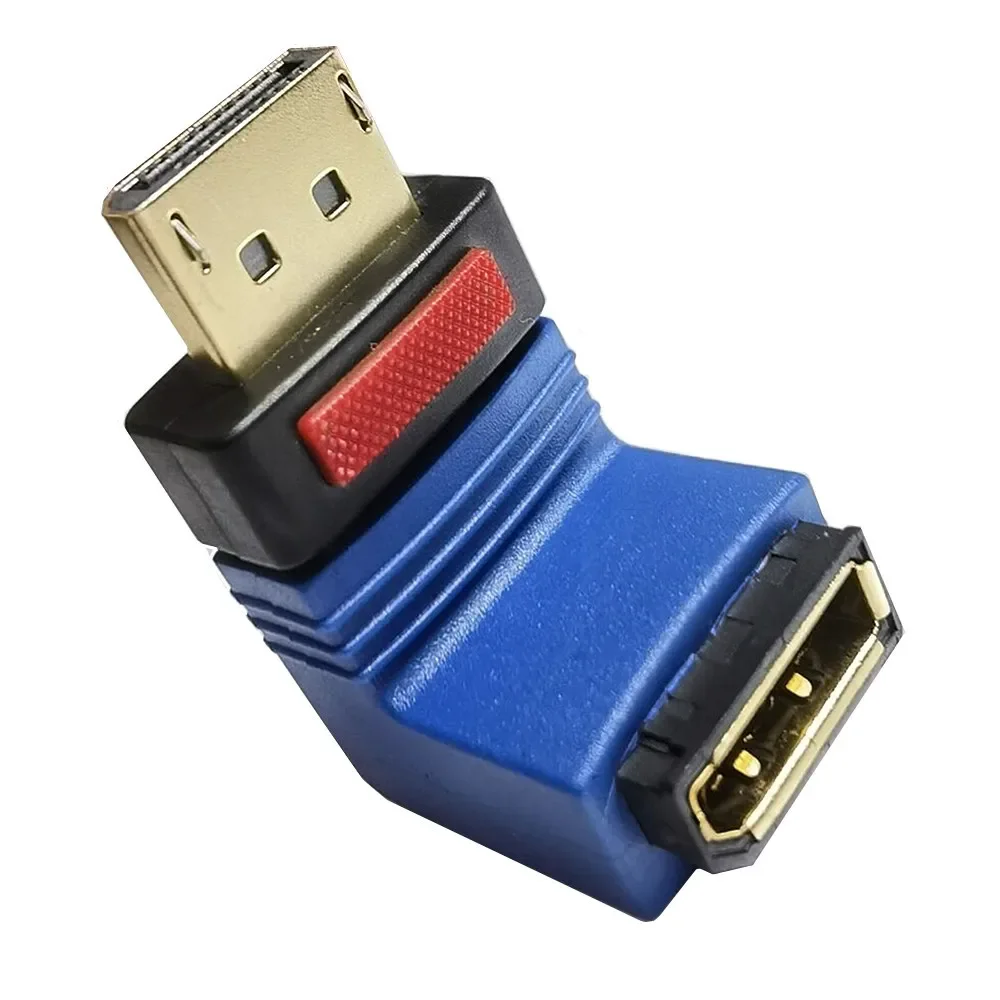 ذكر إلى أنثى 8K DP DisplayPort تمديد محول موصل لأعلى أسفل اليسار اليمين 90 درجة الكوع DisPlayPort DP M F محول جاك