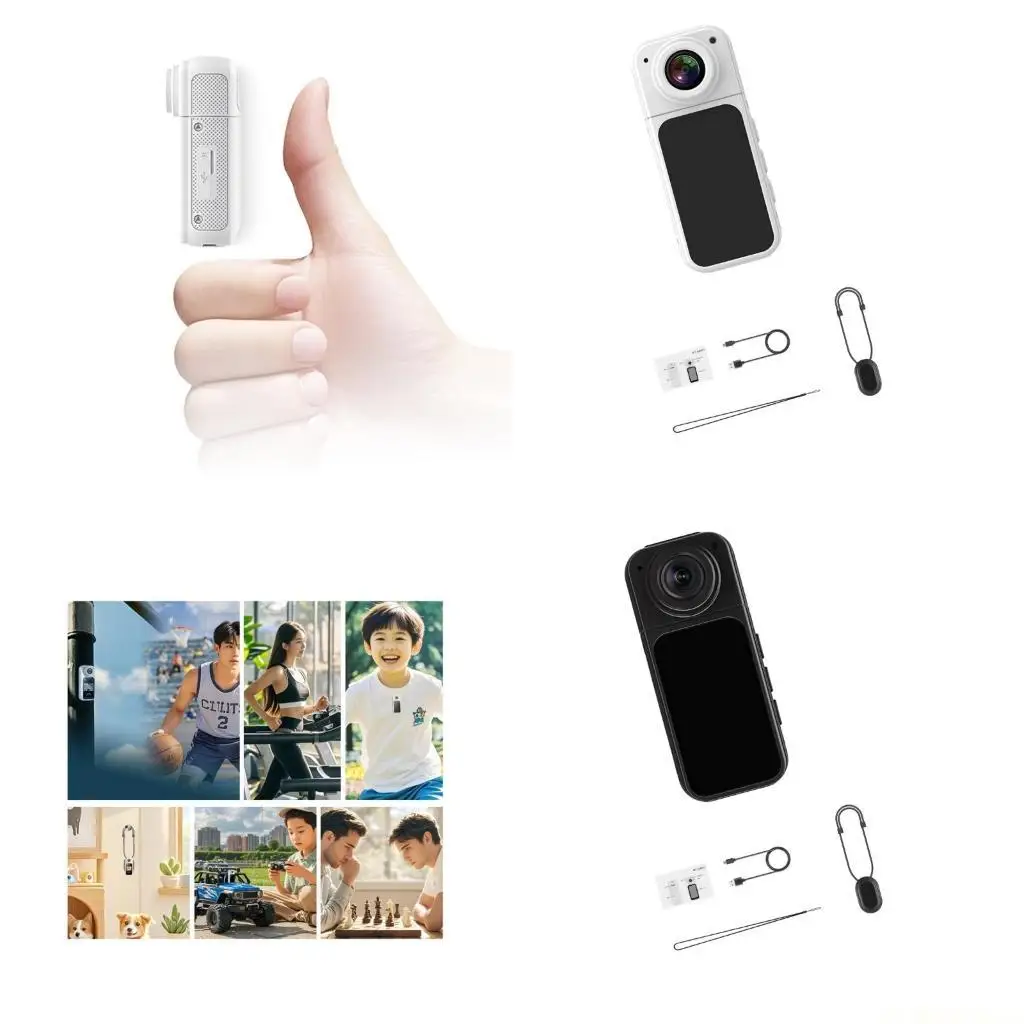 

E56B Инновационная миниатюрная нательная камера с голосовыми командами управления жестами и магнитным зажимом