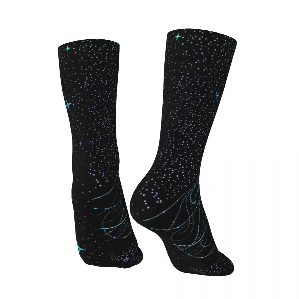 All Seasons Glowing Ocean Light Colorful Jellyfish Socks Harajuku Crew Socks Stockings for Men Women Valentine's Day Gifts