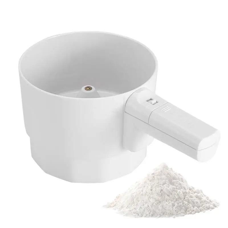

Electric Sifter Battery Operated Handheld Large Capacity Automatic Sieve Electric Powdered Sugar Strainer Sifter For Grain