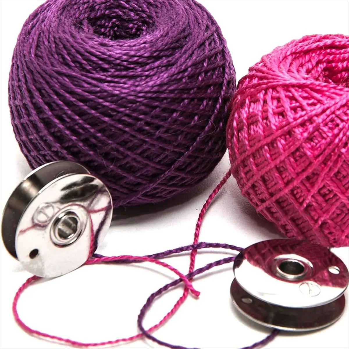 A63K& 3Pcs Silver Metal Tatting- Kit for Beginners with Bobbin Supplies, Premium Iron Needle-Shuttles