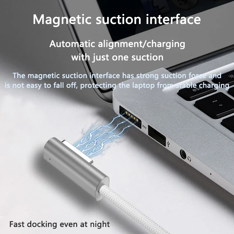 Type-C PD 100W Fast Charge Cable USB-C à Magsafe 1/2 Câble pour MacPleAir/Pro Fast Charging Converter Charging rette