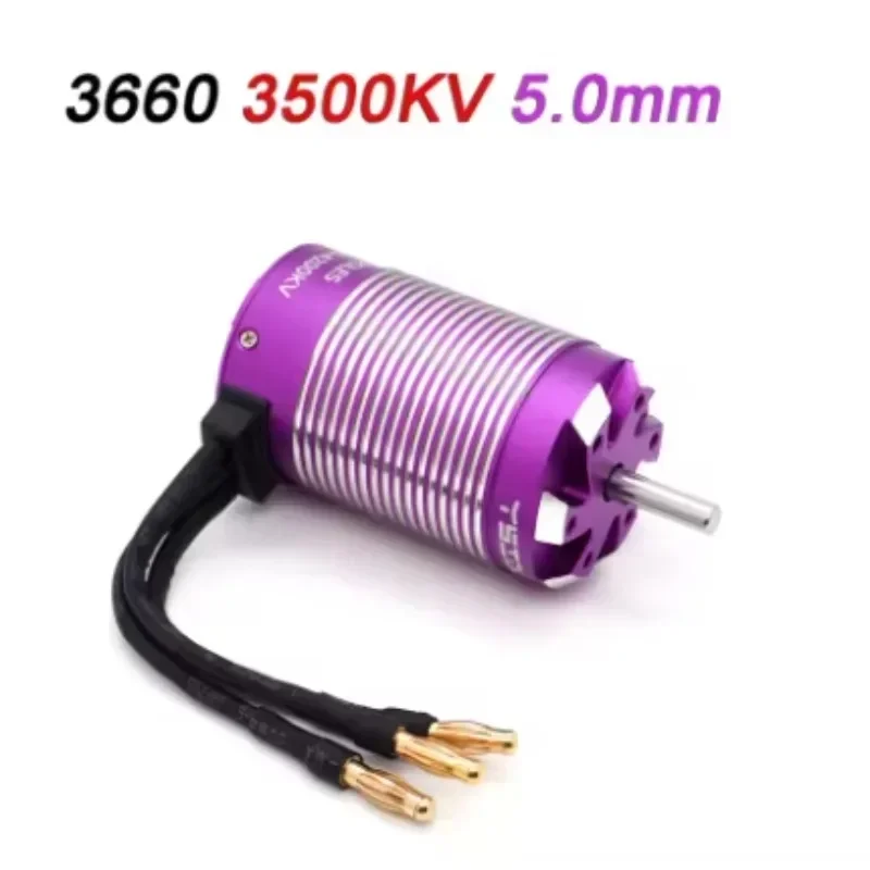 Brushless Sensorless Motor 3674/3660/3650 4 Poles for 1:8 1:10 WLtoys HSP Tamiya Trxs GTR RC Off-Road Racing Buggy Cars