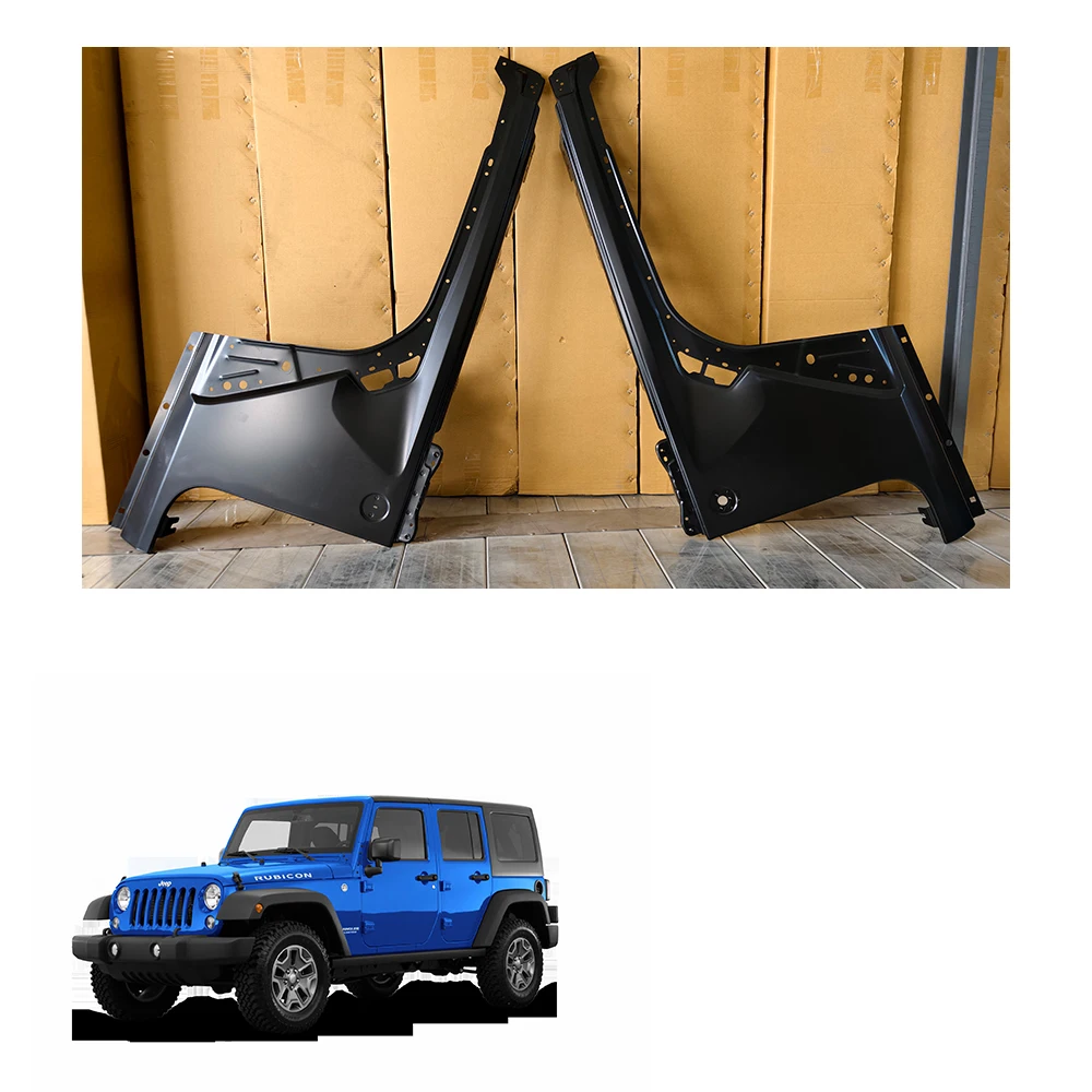 Fabriek directe verkoop 4X4 OFFROAD auto Aluminium Dikte 1.0mm Originele voorspatbord auto spatbord Set van 2 voor wrangler 2018 + JL
