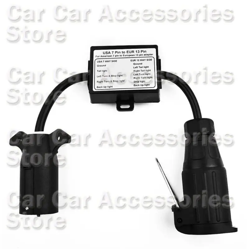 

242D Flexible 7 Pin to 13 Pin Trailer Connector Converter for Enhanced Driving Safety