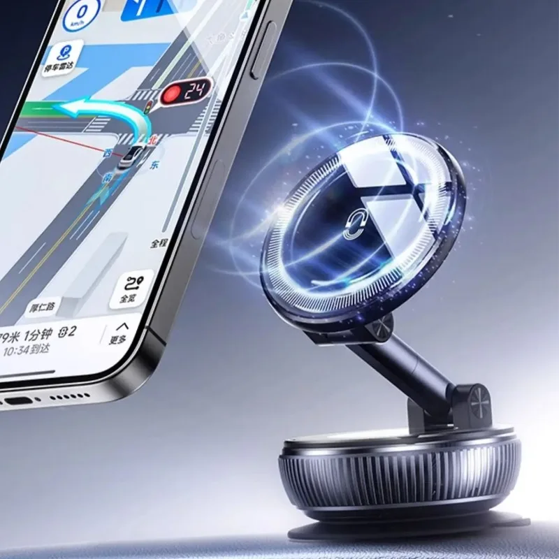 

Настольный/автомобильный вакуумный кронштейн на присоске для мобильного телефона, магнитный держатель для телефона, подставка для Magsafe iPhone 17 ~ 12 Pro Max для спортзала/зеркала