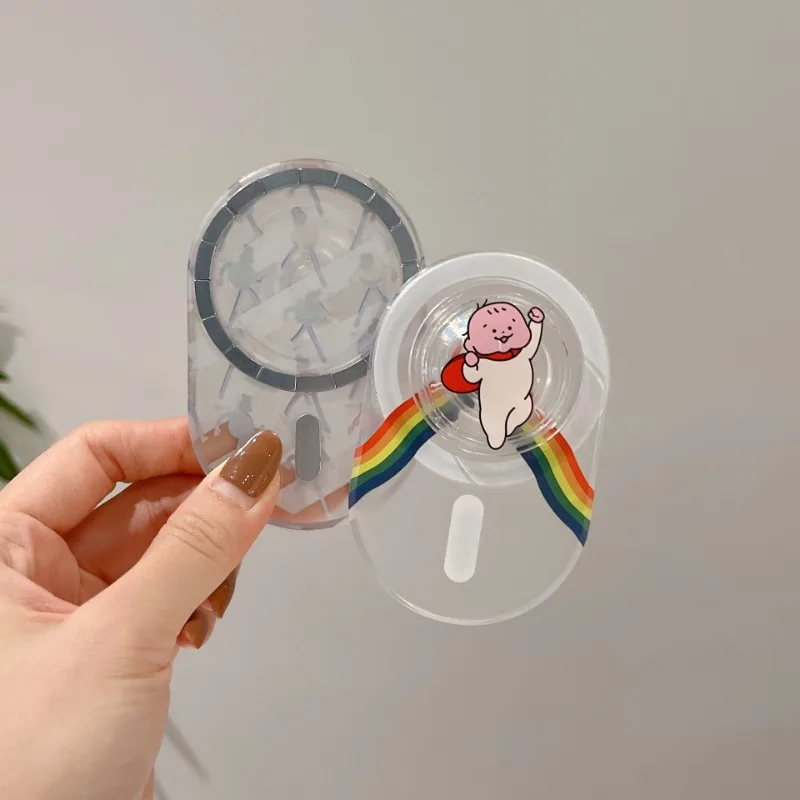 Pop Socket Cartoon Mobiele Telefoon Houder Airbag Opvouwbare Telescopische Schattige Persoonlijkheid Mobiele Telefoon Magnetische Zuighouder