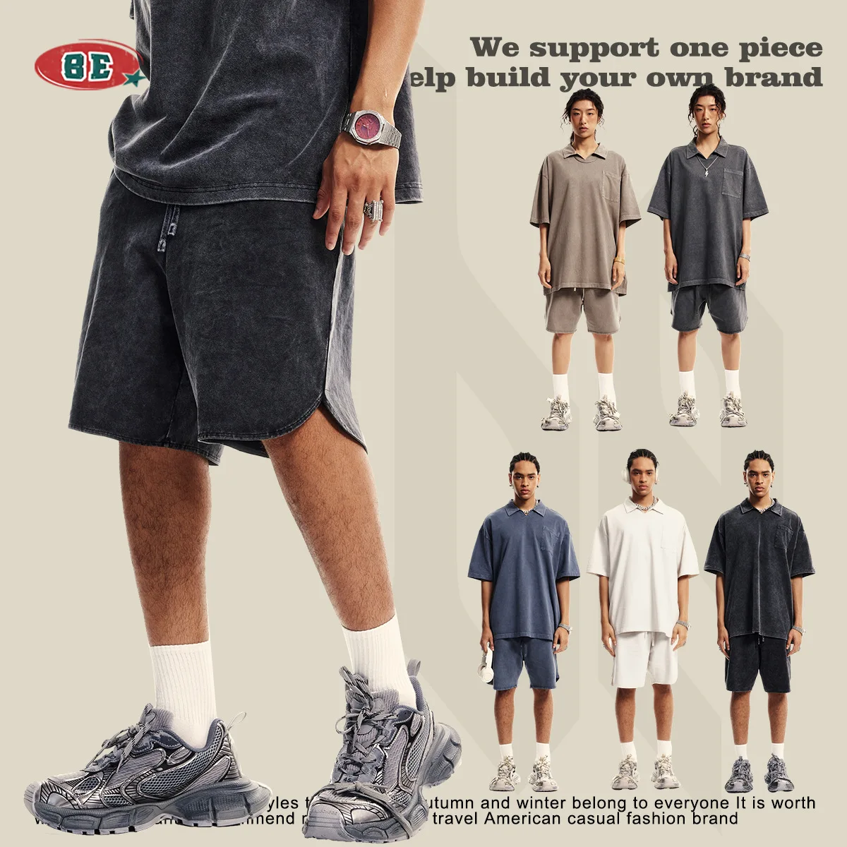 

Casual Fitn Men's ort Pants Faion Ci Sle Cotton Summer orts Low Waist Straight Leg Tube Top Spor Look