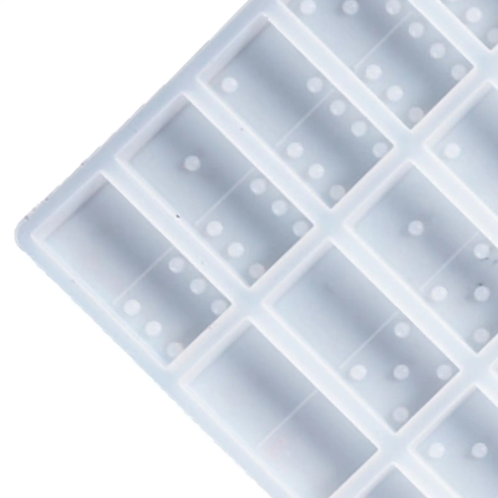 کے 28 Cavities Dominoes Molds Resin Casting DIY Epoxy Silicone Mods Crafting Flexible for Pendant Soap Candle Making Soap Crafts