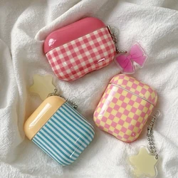 Simple Striped Grid Suitable For Apple Earphone Protective Case Airpodspro2 Wireless Bluetooth Earphone Case
