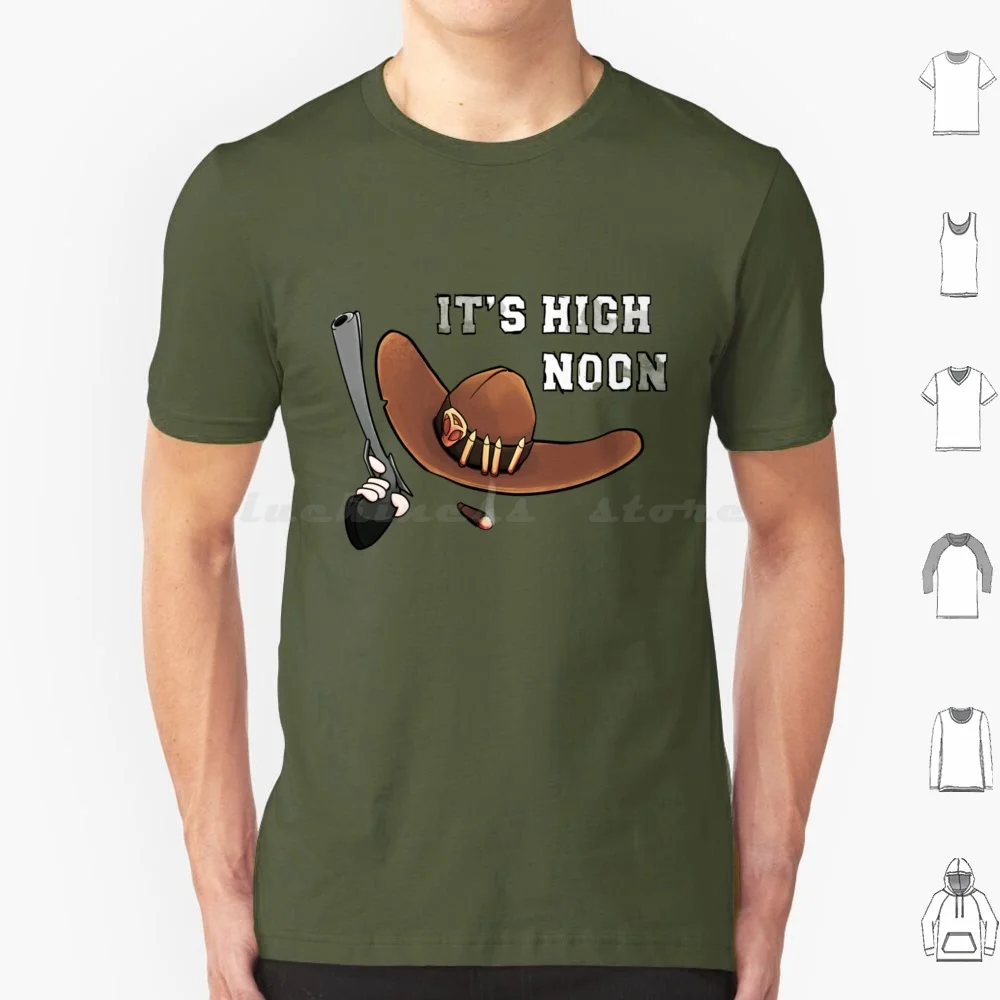 Cole Cassidy , Its High Noon! T Shirt Cotton Men Women DIY Print High Noon Cowboy Noon High Western Mccree Vodka Drinking Truly