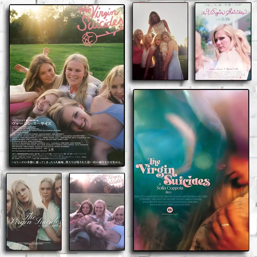 The V-Virgin Suicides Horror Movies Poster Poster Painting And Print Wall Art Picture For Home Room Decor Gifts