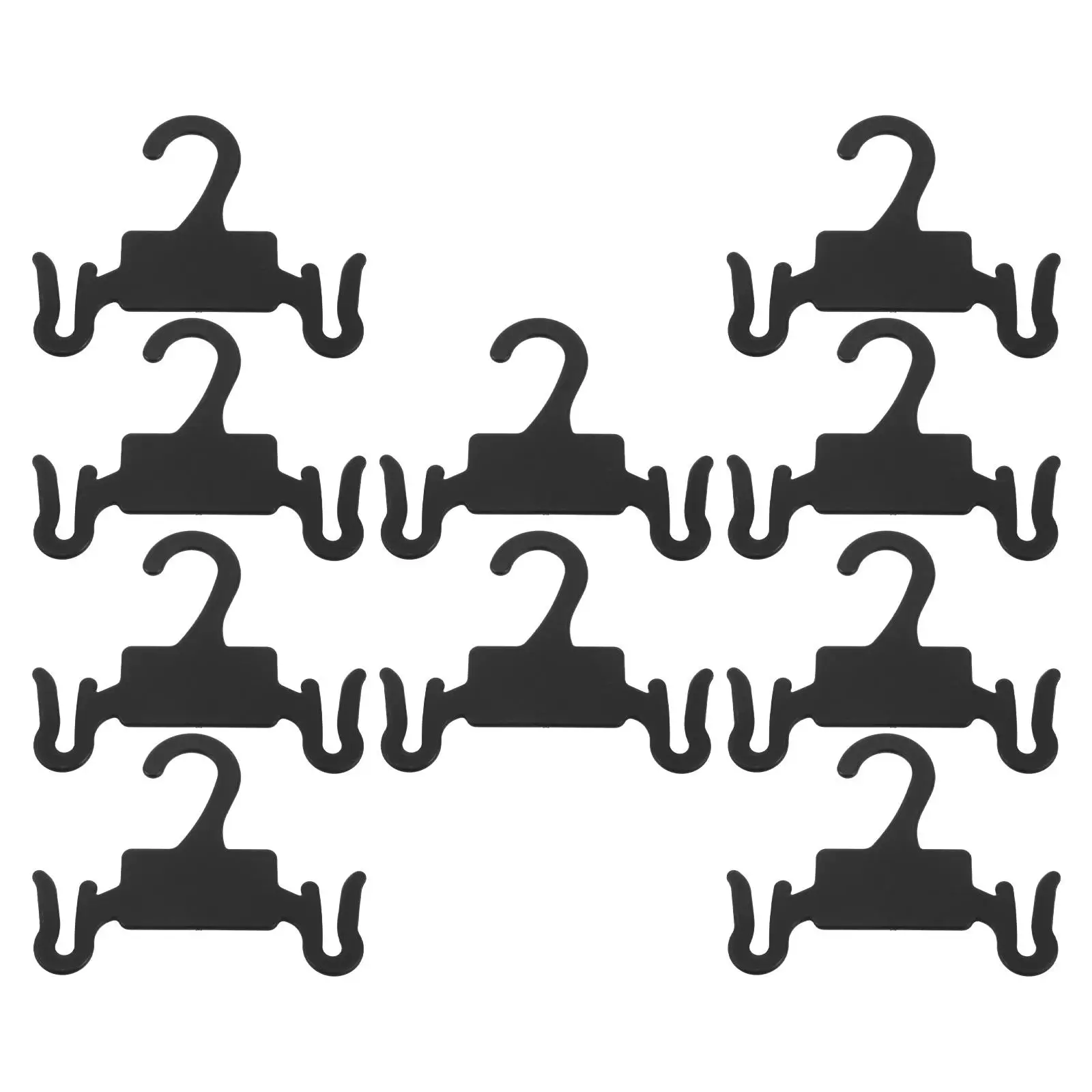 

10 Pcs Shoe Hanger Hook Drying Rack Plastic Black Stainless Steel Organizer Sneaker Hooks Multifunctional Storage Solution