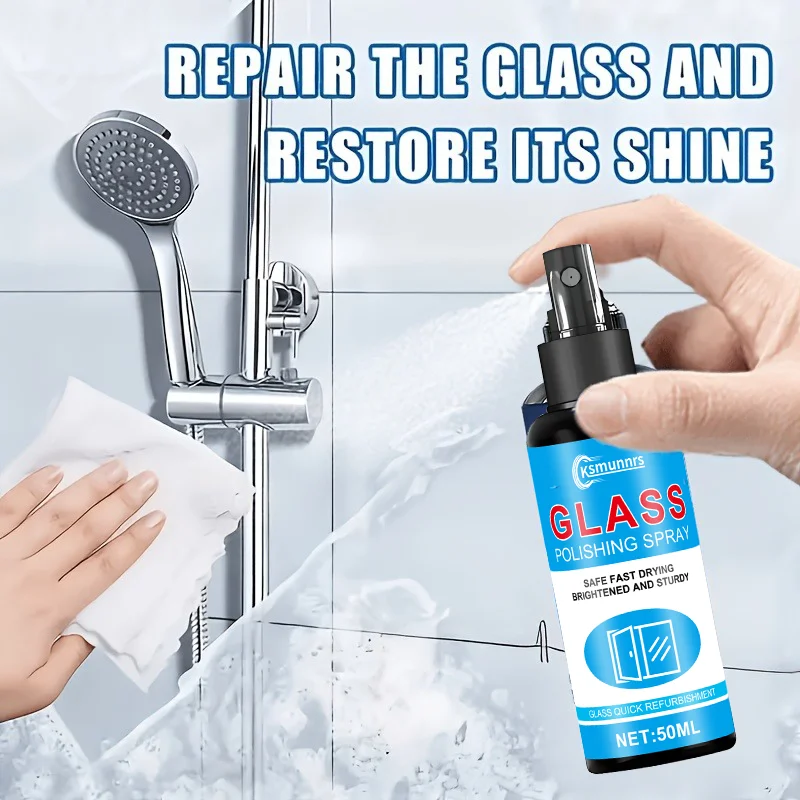 Picture 3: Bathroom Glass Refresh Spray, Hard Water Stain Remover for Shower Doors, Tile Cleaner, Effective Solution for Bathroom and RV, F