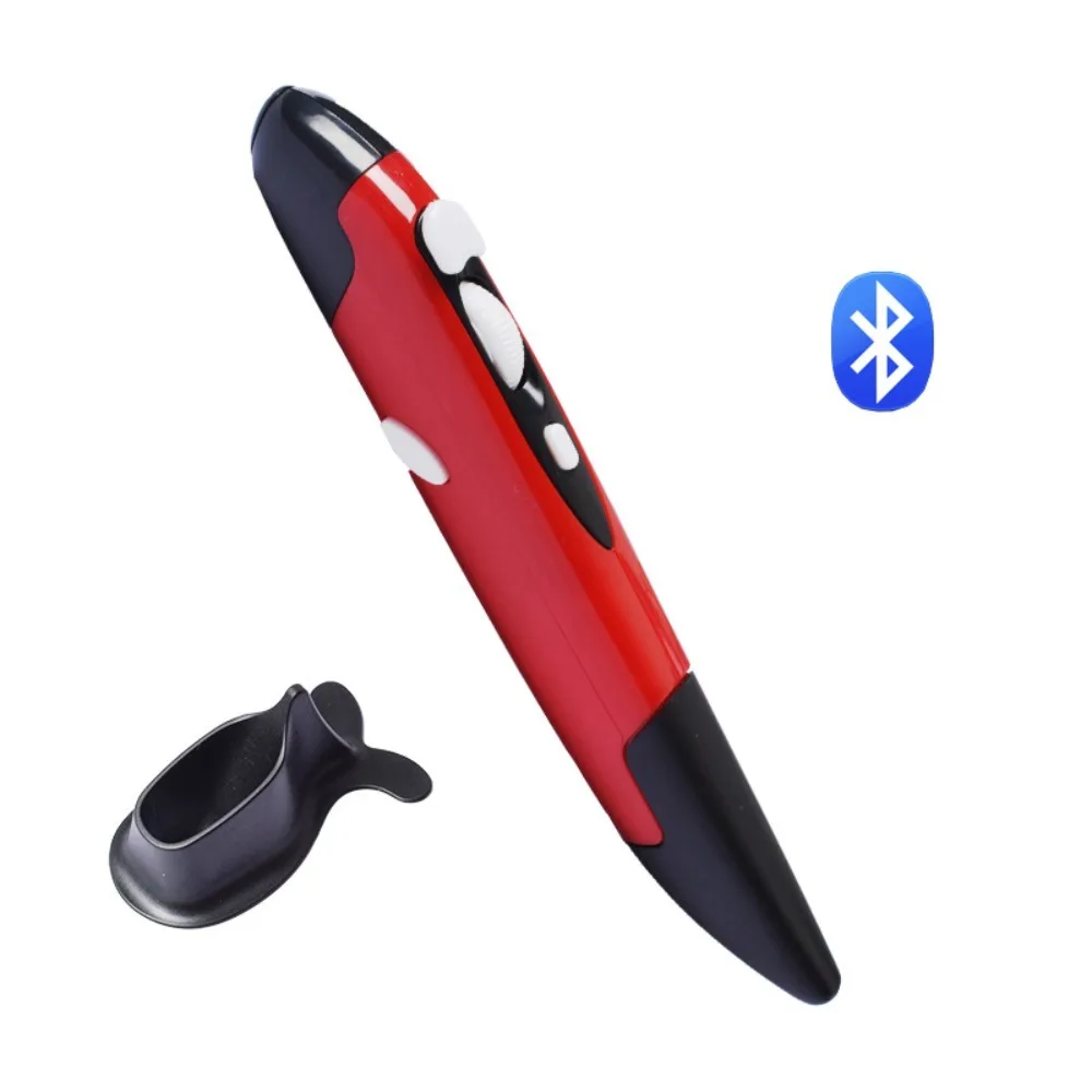 New Bluetooth Compatible Pen Mouse Portable ABS 2.4GHz Presenter Vertical PC Laptop Wireless Wireless Mice