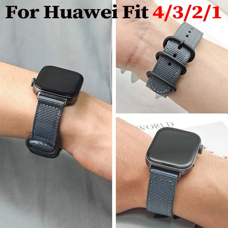

Nylon Strap For Huawei Watch Fit 4 3 Smartwatch Sport Bracelet Soft Band For Huawei Watch Fit 3/2/1 Corrra Watchband Accessories