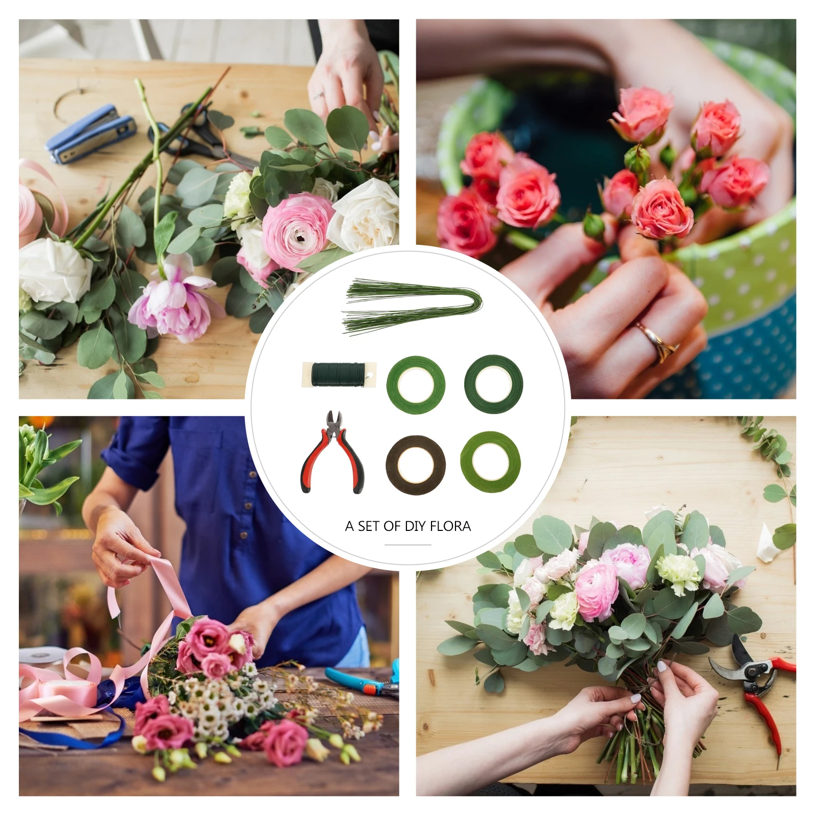 

Floral Tool Set Flower Package Accessory DIY Packaging Pipeline Arrangement Tools Tape Bride