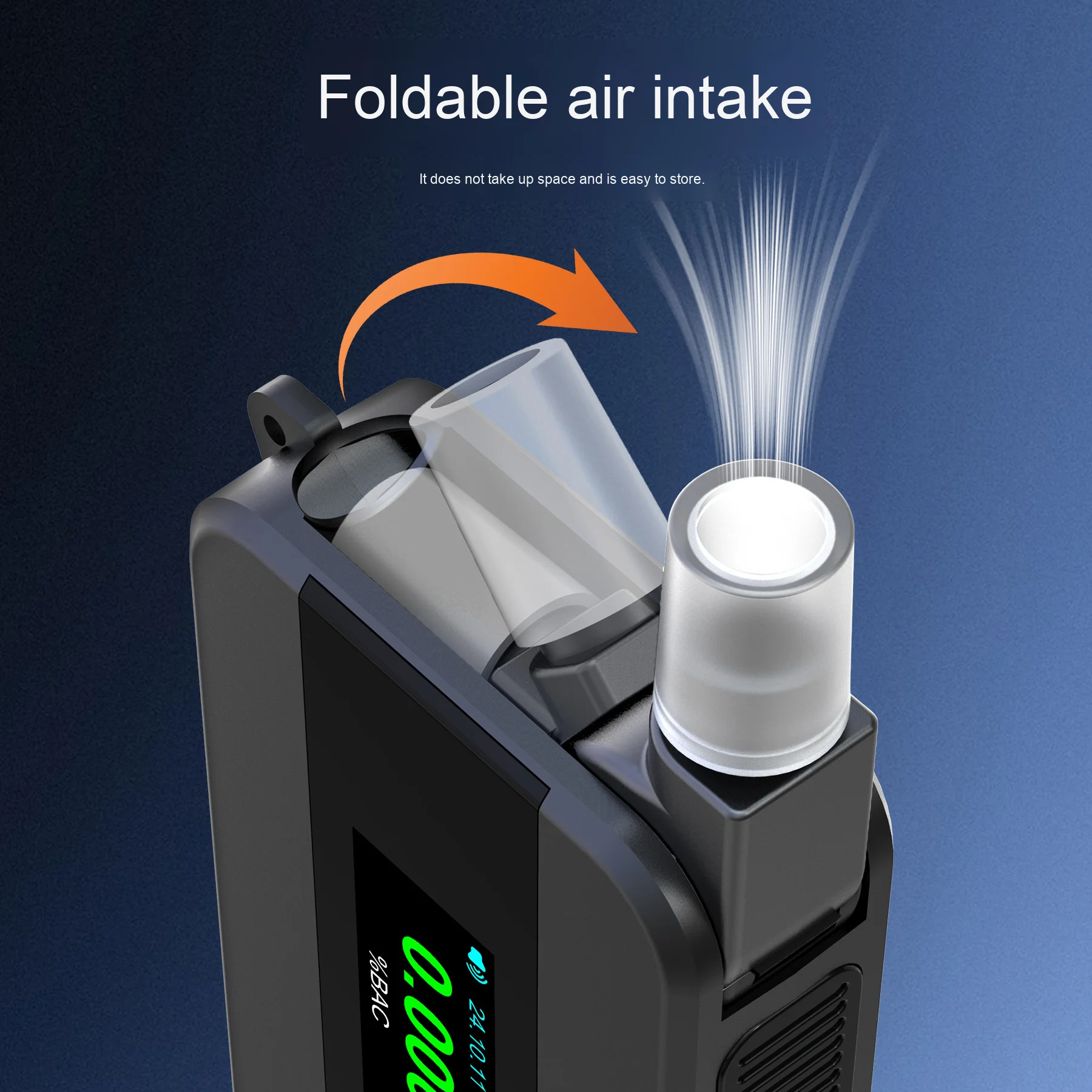 Professional High-Precision S+ Blowing Type Fuel Cell Electrochemical Breathalyzer Detection for Drunk Driving Alcohol Tester