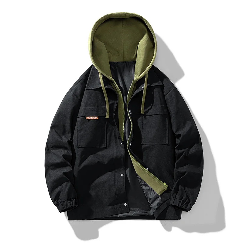 Neue Nacht reflektierende Jacken Doppel Stoff Wind jacke Kapuzen jacke Männer Hip Hop Tänzer Sänger wasserdichte Reiß verschluss Mäntel Outwear