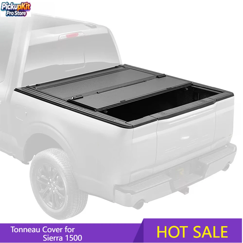 

Factory Direct 4x4 Retractable Hard Tri-Fold Aluminum Alloy Tonneau Cover for Sierra 1500