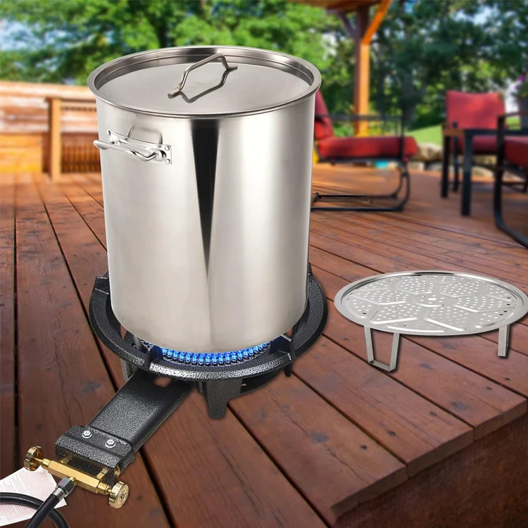 キャンプストーブ、屋外プロパンガスストーブ、0～20 PSIG調整可能高圧ストーブ