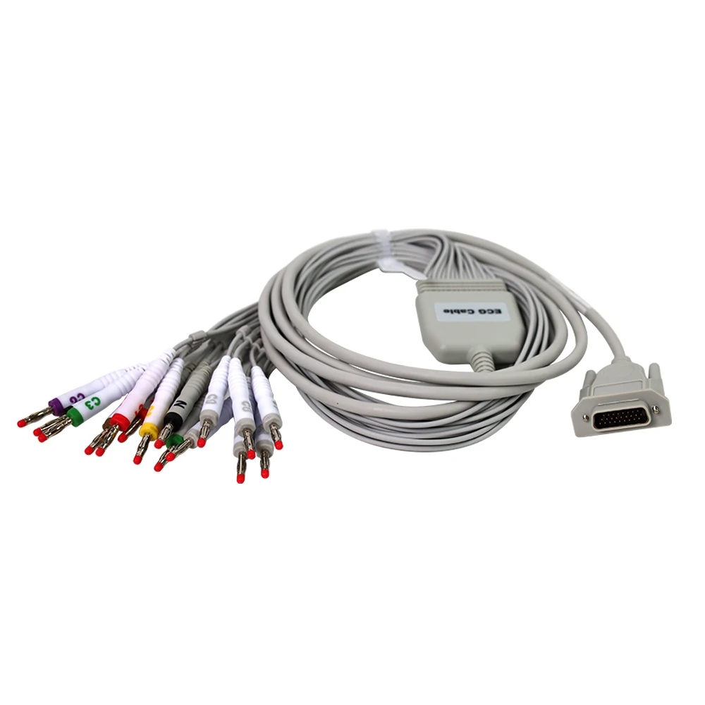 ECG cable TPU 12 lead ecg electrodes ECG accessories lead wire