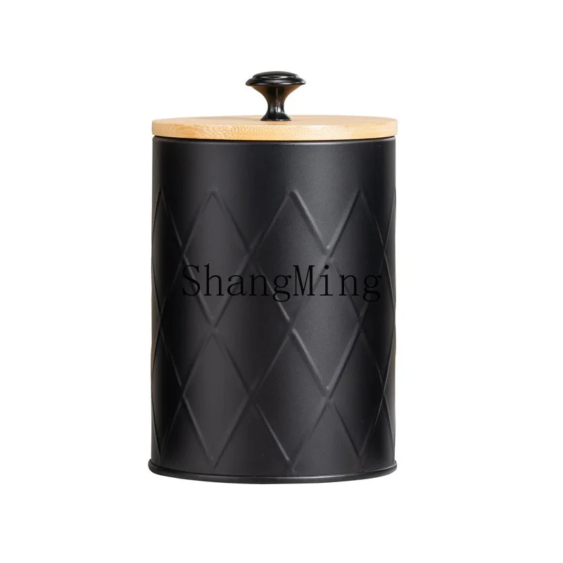 

DSA household grid metal sealed jar coffee beans sugar cubes tea grains beans kitchen storage box