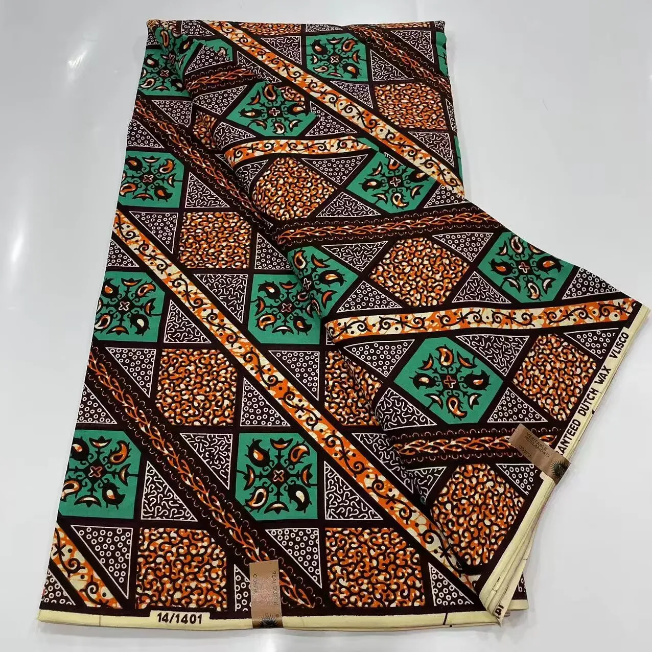 African Wax Fabric Ankara Print Cotton Clothing Material from China Red Blue Green  Patterns Available by the Meter view 2