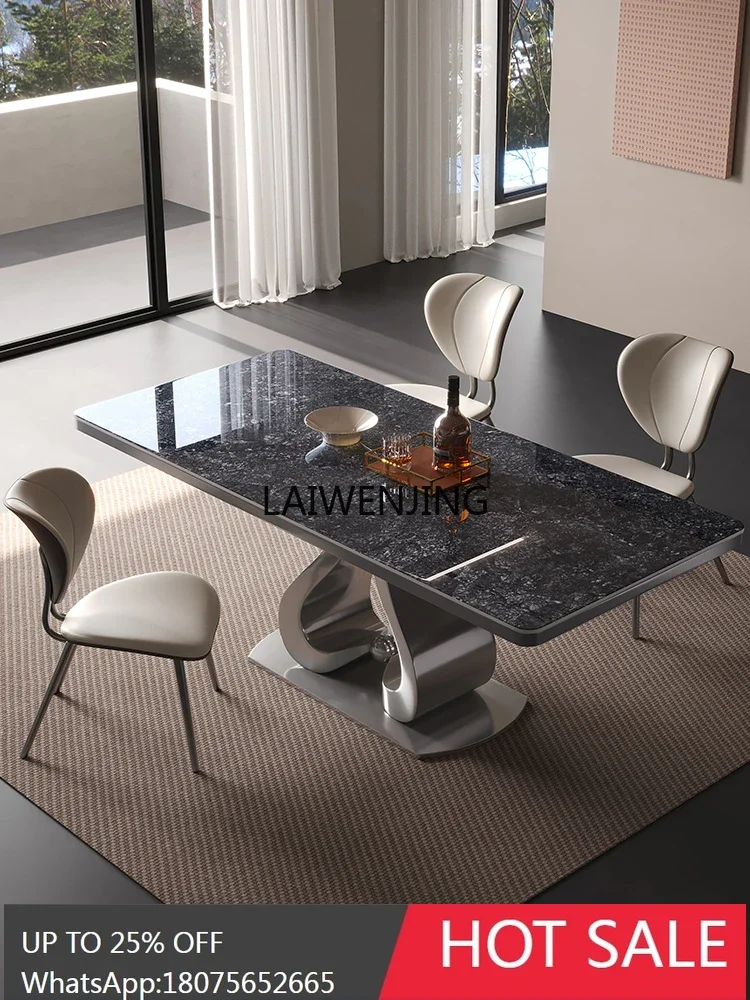 A2-3  rock sl light luxury simple high-end rectangular heart-shaped Italian minimalist household dining tle