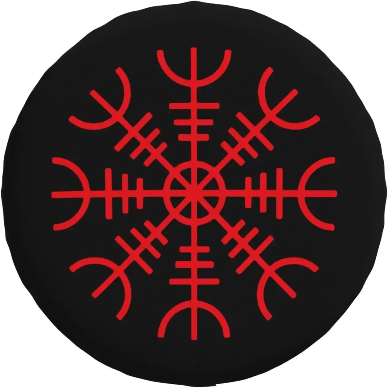 Símbolos vikingos, cubierta roja para neumático repuesto coche, protectores ruedas, agua, a prueba polvo, Universal,