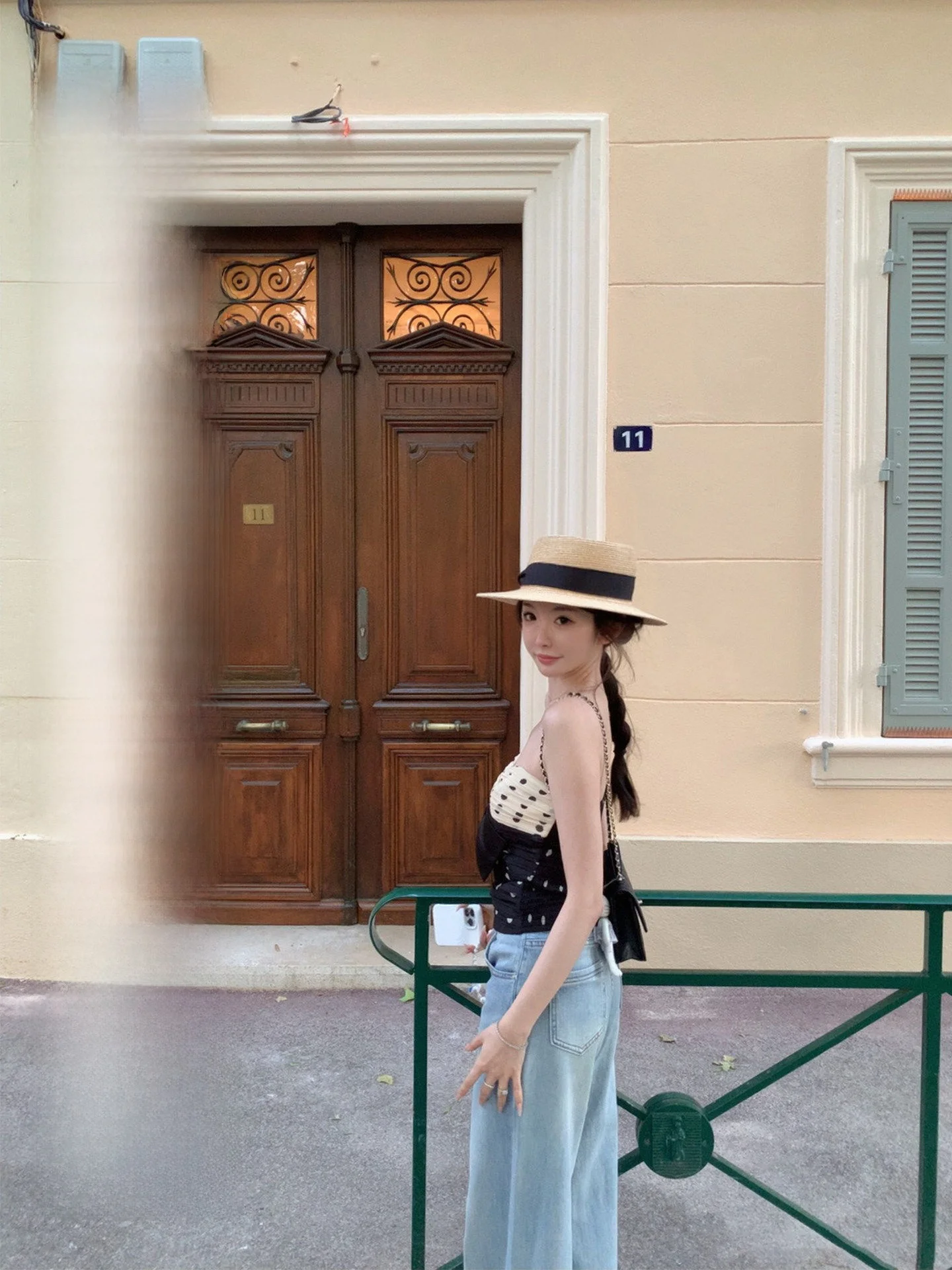 

Романтические летние джинсы в горошек с поясом, широкие брюки с высокой талией, коллекция весна-лето, женская мода