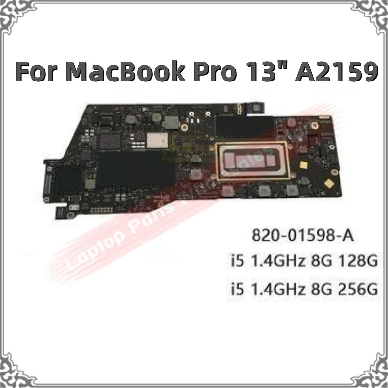 

Original Tested A2159 Motherboard 820-01598-A For MacBook Pro 13" A2159 Logic Board i5 1.4GHz 8GB 128GB 256GB 2019 Main Board