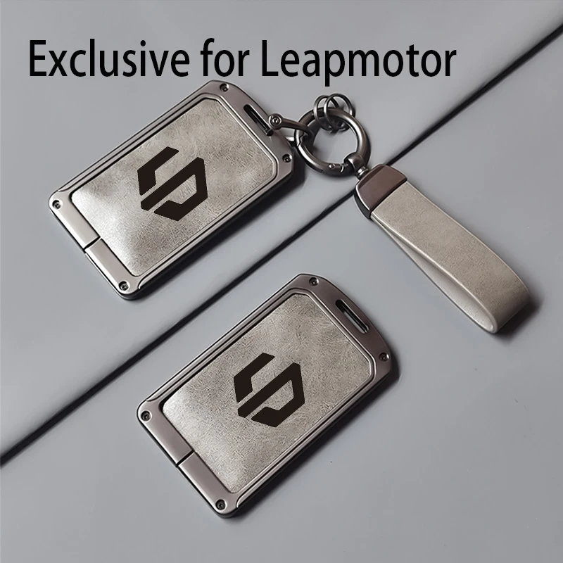 Capa de Chave NFC em Liga de Zinco para Carro, para Leapmotor C10/B10/C01/C16/C11/B01 2024, Acessório de Luxo Durável para Automóvel