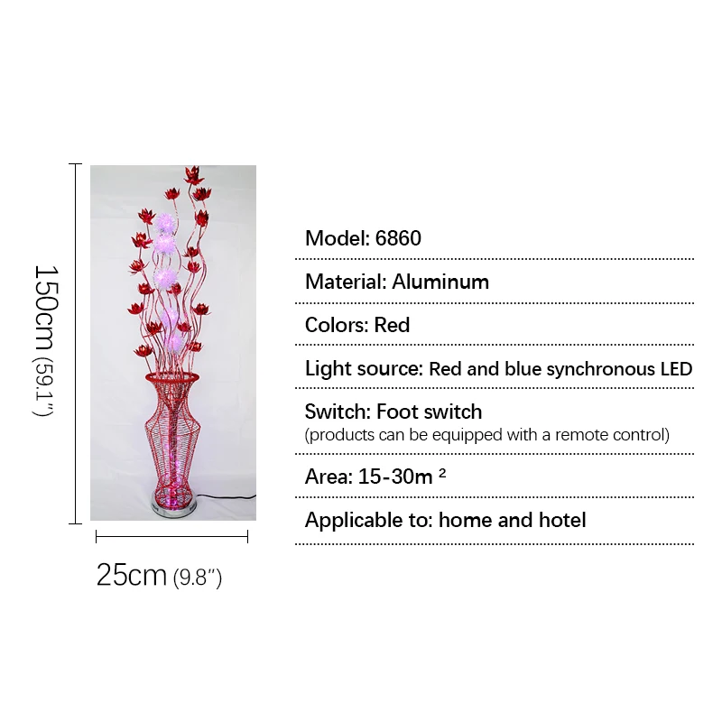 TYLA Nordic Golden Floor Lamp Modern Art Flower Iiving Room Sofa Bedroom  Wedding LED Originality Decorative Standing Light