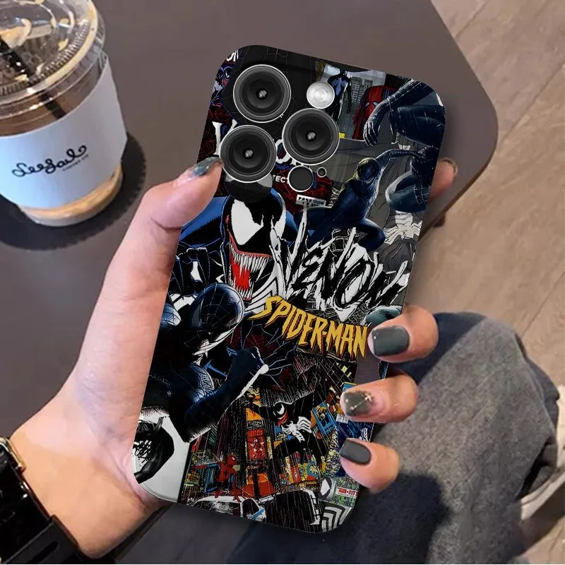 

New Poter Venom Spidermans 2024 Phone Case for IPhone 16 15 14 13 12 11 Pro Max XS XR XSMax 6 7 8 Plus Lens Protection Glossy HD