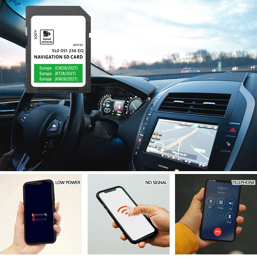 Fitting for Skoda Rapid from 2015-2020 MIB2 Update Greece UK Hungary Maps SD Card 32GB