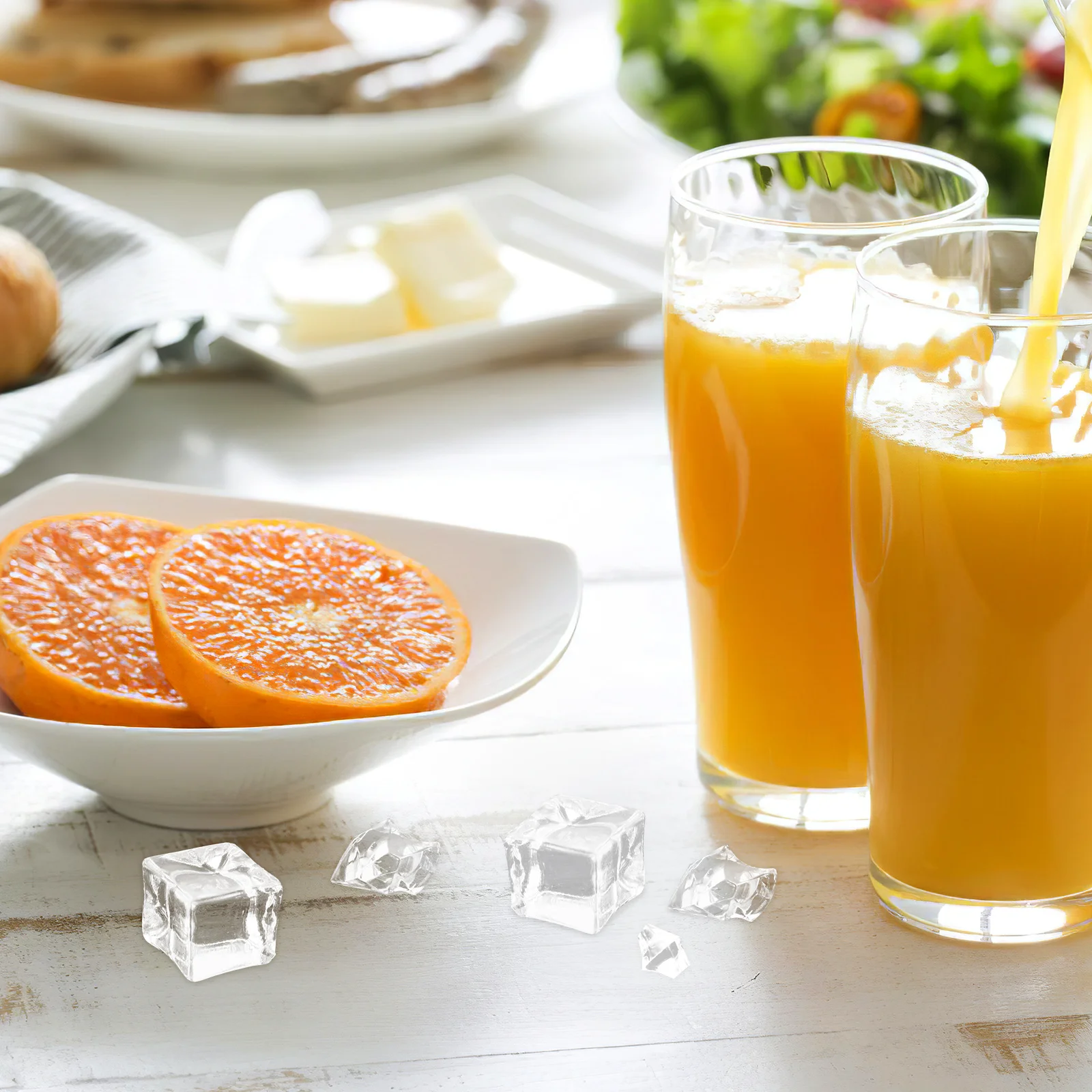 310 Stück klare Acryl-Edelsteine, realistisches Crushed Ice für Hochzeit, Tischstreuer, Bar, Display, Foto-Requisiten, Getränke-Styling, dekorativ