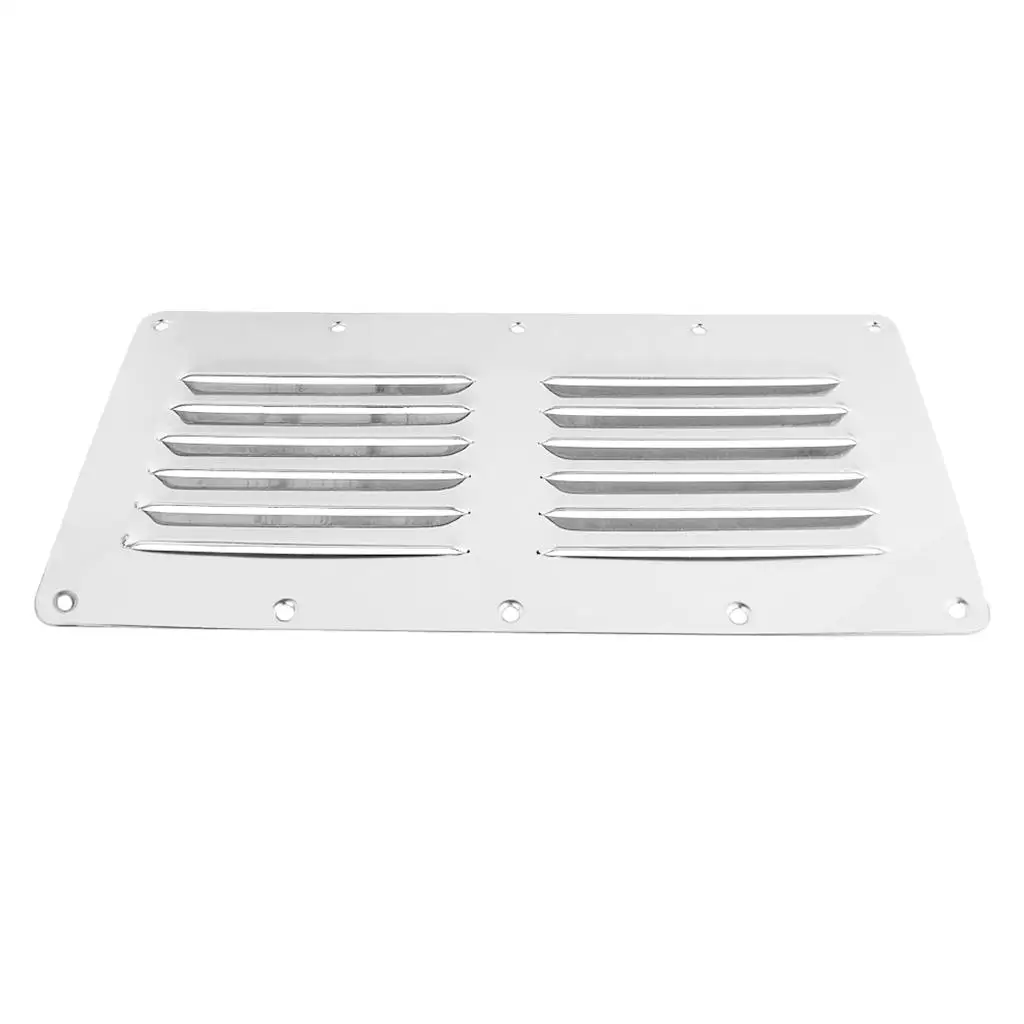 115mm/4.5inch Rectangular Louvered Grill Ventilation Grille for Marine Boat Replacement, 316 Stainless Steel