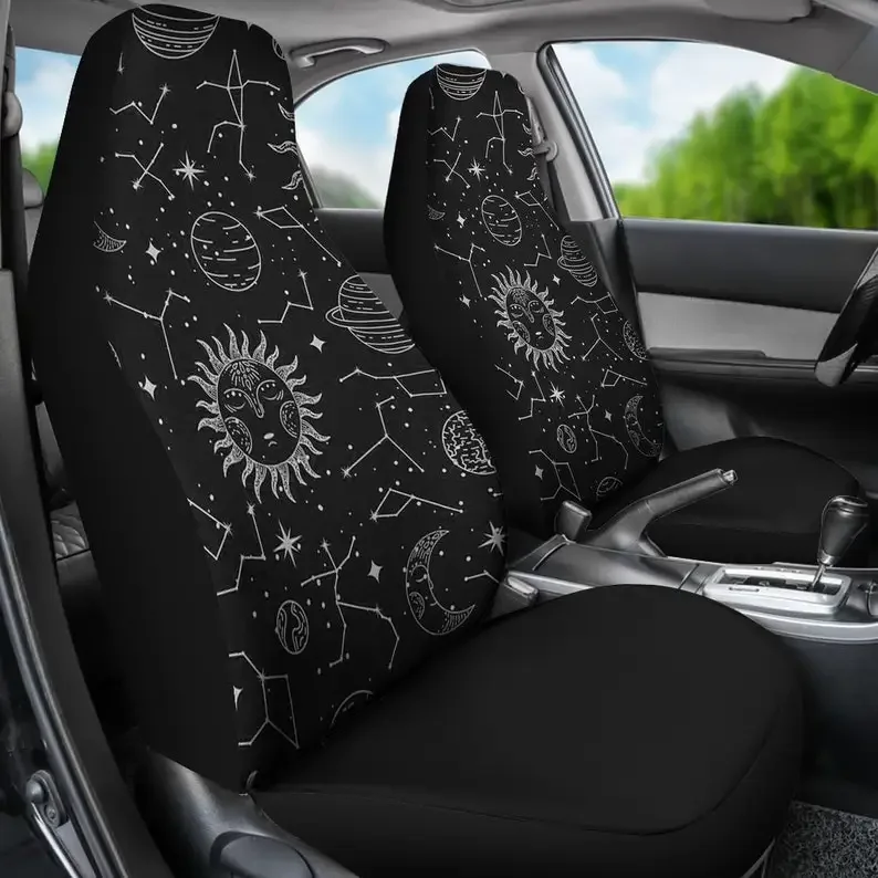 Astrological Car Seat Covers (Set Of 2) / 2 Front Car Seat Covers / Car Accessory