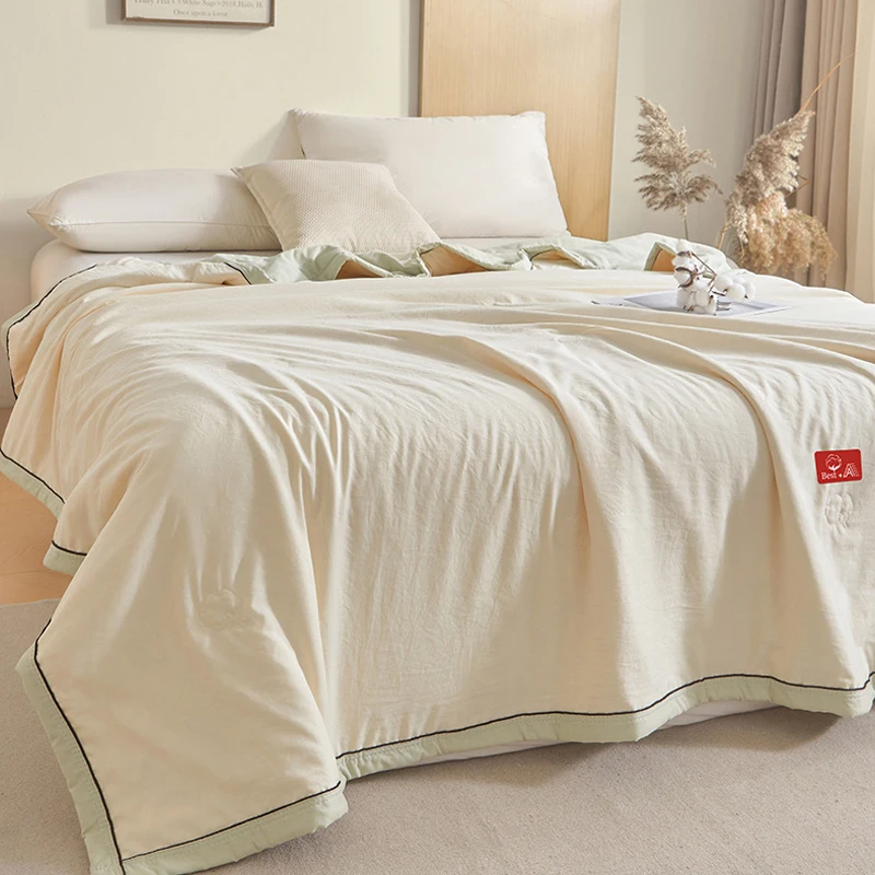 Washed Cotton Quilt Core Air Condition Comforter Baby Grade Summer Bedding Kids Double Washable